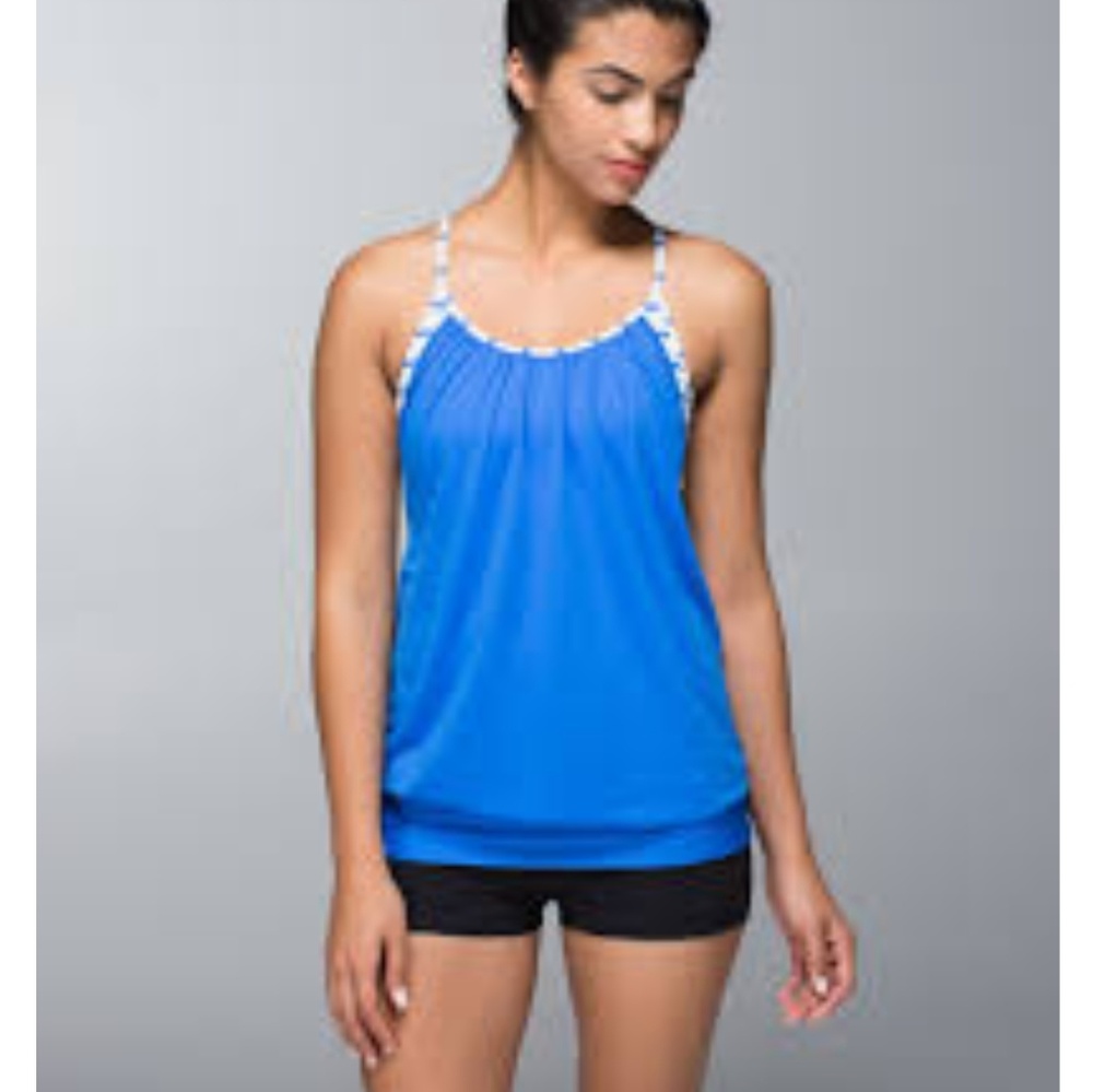 24 HOUR SALE!Lulul Blue Stripes No Limits Tank Top